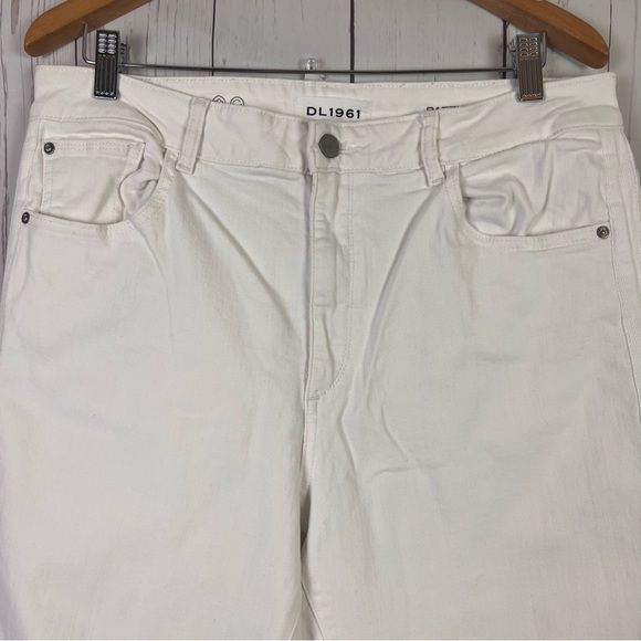 DL1961 | Patti High Rise Straight Donavan White distressed denim - Picture 2 of 10
